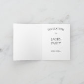 Einladungskarte Französische Bulldogge (Innenseite)