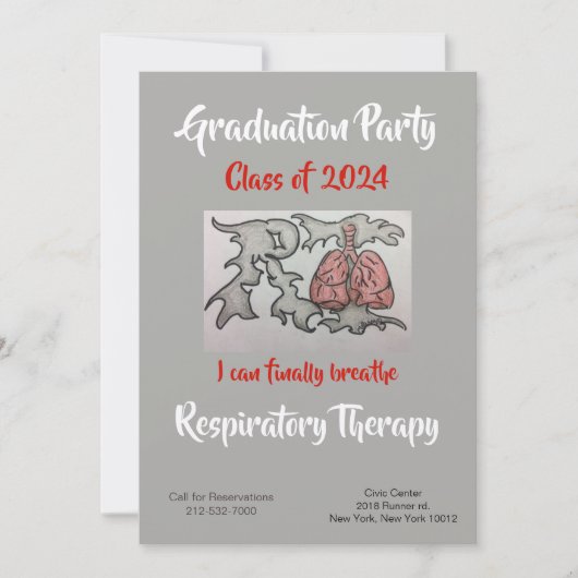 Einladungskarte für Atemtherapeuten Einladung (Vorderseite)