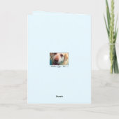 Einladungskarte für Baby Boy Shower (Rückseite)