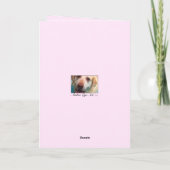 Einladungskarte für Baby Girl (Rückseite)