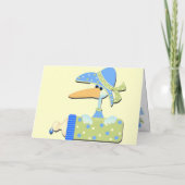 Einladungskarte für Babydusche (Rückseite)