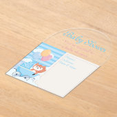 Einladungskarte für Babydusche 9 Acryleinladungen (Ablage )