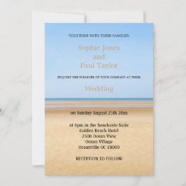 Einladungskarte für Beach Wedding Einladung