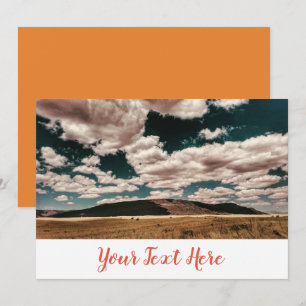 Einladungskarte für bewölkte Tagesfelsen Einladung