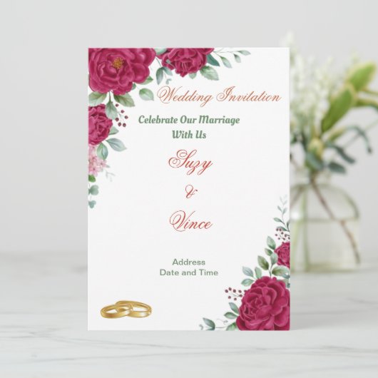 Einladungskarte für Bläsereien 21 (Stehend Vorderseite)