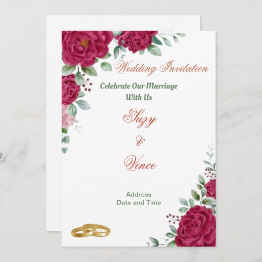 Einladungskarte für Bläsereien 21 (Vorne/Hinten)