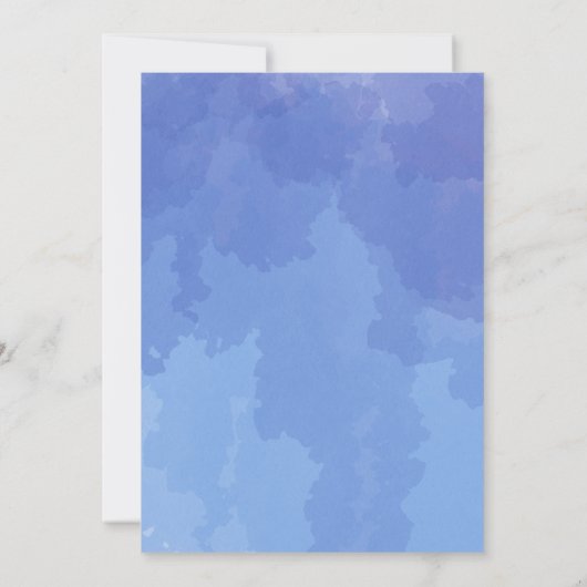 Einladungskarte für Blaues Unterwasser-Kindergebur Einladung (Rückseite)