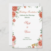 Einladungskarte für Blues-Hochzeit 20 (Vorderseite)