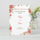 Einladungskarte für Blues-Hochzeit 20 (Stehend Vorderseite)