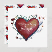 Einladungskarte für Blumen Einladung (Vorne/Hinten)