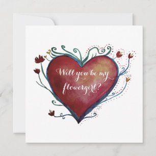 Einladungskarte für Blumen Einladung