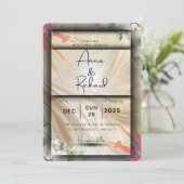 Einladungskarte für Blumenzehen Einladung (Stehend Vorderseite)