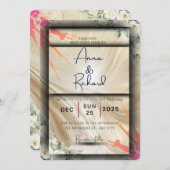 Einladungskarte für Blumenzehen Einladung (Vorne/Hinten)