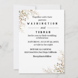 Einladungskarte für Bohemische Chic-Blumenzehen Einladung