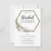 Einladungskarte für Bohemische Wreath Bridal Einladung (Vorderseite)