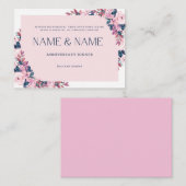 Einladungskarte für botanische Rahmen (Vorne/Hinten)