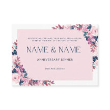 Einladungskarte für botanische Rahmen