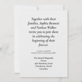 Einladungskarte für Custom Bride & Groom Einladung (Rückseite)