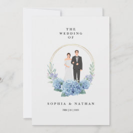 Einladungskarte für Custom Bride & Groom Einladung