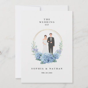 Einladungskarte für Custom Bride & Groom Einladung