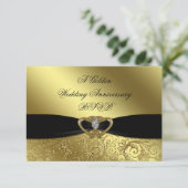 Einladungskarte für das 50. Hochzeitstag (Stehend Vorderseite)