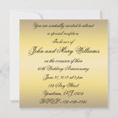 Einladungskarte für das 50. Hochzeitstag Einladung (Rückseite)