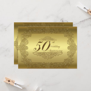 Einladungskarte für das 50. Hochzeitstag Einladung