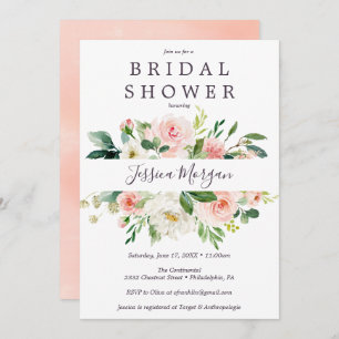 Einladungskarte für das Airy Blush Bridal Einladung