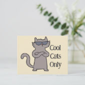 Einladungskarte für das 'Cool Cats Only'-Event (Stehend Vorderseite)