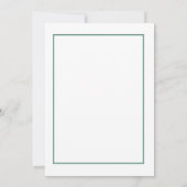 Einladungskarte für das elegante Brautparty Floral Einladung (Rückseite)