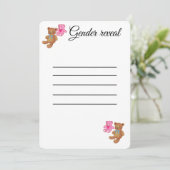 Einladungskarte für das Geschlecht Einladung (Stehend Vorderseite)