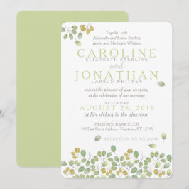 Einladungskarte für das grüne Leaf-12x18 Einladung