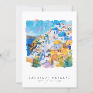 Einladungskarte für das Mittelmeer Bachelor Einladung