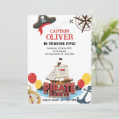 Einladungskarte für das Schiff Nautic Pirate Sea z (Stehend Vorderseite)