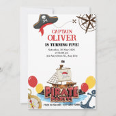 Einladungskarte für das Schiff Nautic Pirate Sea z Einladung (Vorderseite)