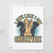 Einladungskarte für das Vintage Schachturnier