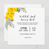 Einladungskarte für das Wedding Square Einladung (Vorne/Hinten)