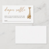 Einladungskarte für das Windeln des Babyduschers (Vorne/Hinten)