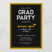 Einladungskarte für den benutzerdefinierten Abschl Einladung (Rückseite)