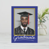 Einladungskarte für den benutzerdefinierten Abschl Einladung (Stehend Vorderseite)