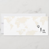 Einladungskarte für den Black Wedding Boarding Einladung (Rückseite)