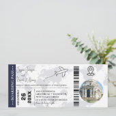 Einladungskarte für den Boarding Navy Einladung (Stehend Vorderseite)