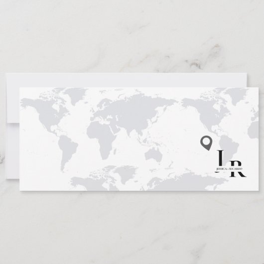 Einladungskarte für den Boarding Navy Einladung (Rückseite)