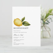 Einladungskarte für den Empfang Lemon Einladung (Stehend Vorderseite)