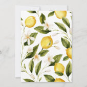 Einladungskarte für den Empfang Lemon Einladung (Rückseite)