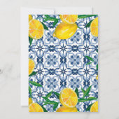 Einladungskarte für den Empfang Lemon Tile Einladung (Rückseite)