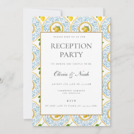 Einladungskarte für den Empfang Lemon Tile Einladung