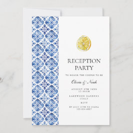 Einladungskarte für den Empfang Lemon Tile Einladung