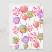 Einladungskarte für den Geburtstag (Rückseite)