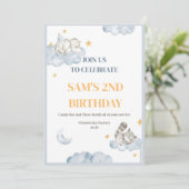 Einladungskarte für den Geburtstag Einladung (Stehend Vorderseite)